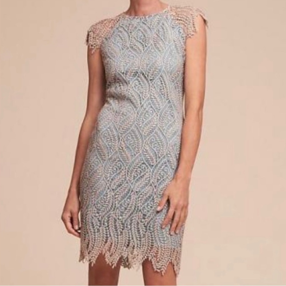 BHLDN Mignon Doo Pierre Blue Dress